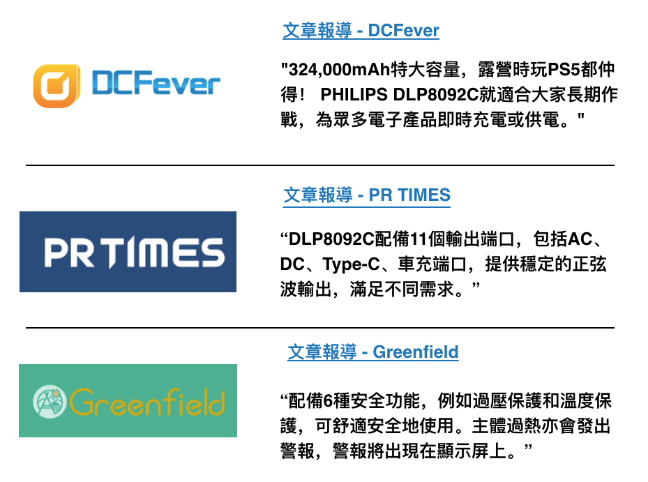 PHILIPS 特大容量便攜式電源 #324000mAh 1