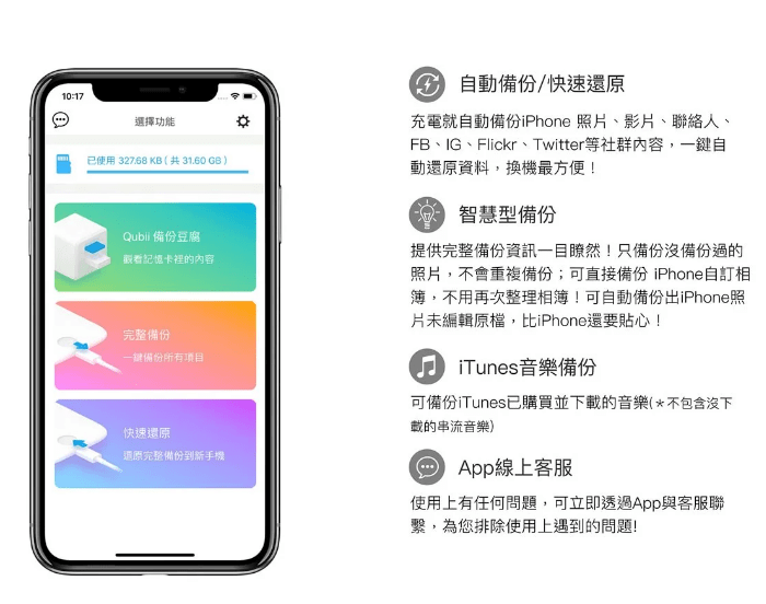 Qubii Pro 專業版手機備份豆腐29