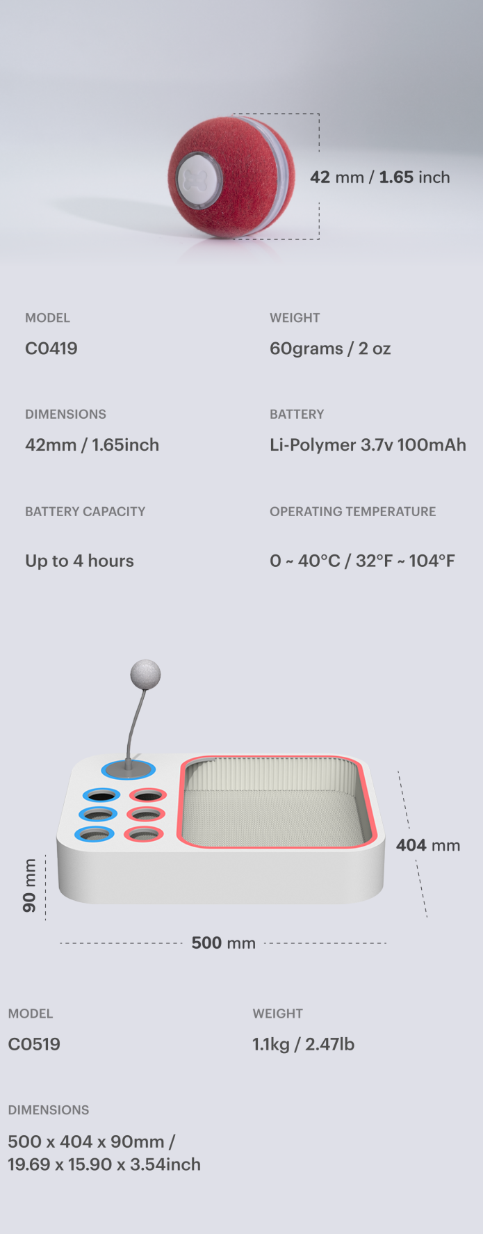 Cheerble 2合1 智能貓咪互動迷宮