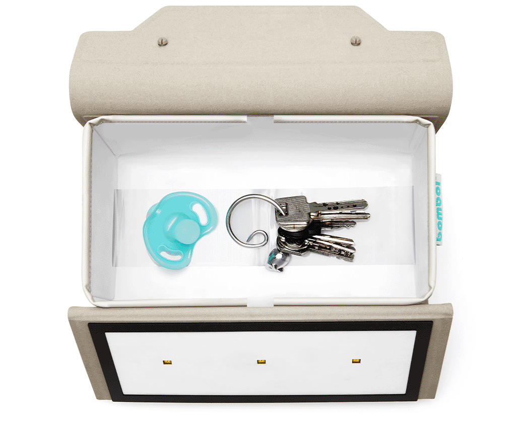 Bombol Blast UV UVC mouse glasses wallet phone keys milk bottle