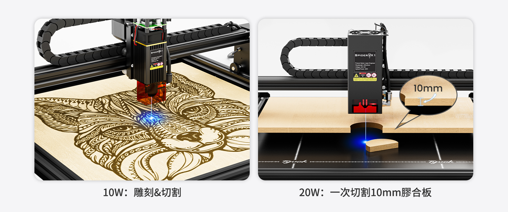 Tyvok Spider X1S 全能模塊化激光鐳射雕刻機(品牌直送) - SearchingC