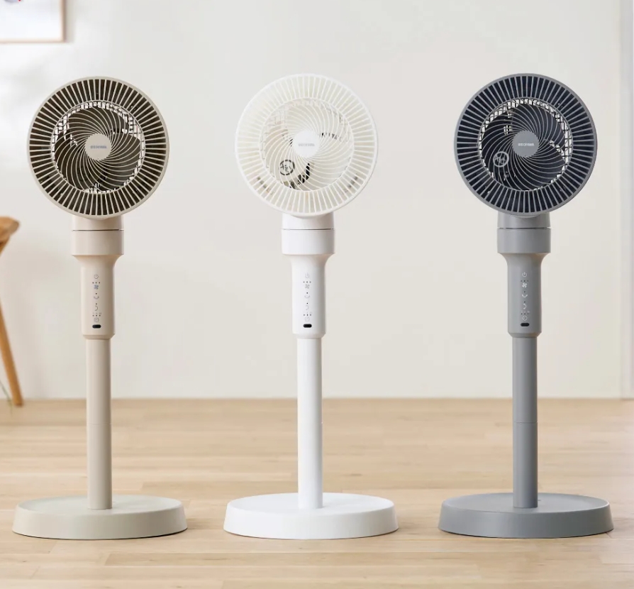 HITACHI 家庭用扇風機 スタンド式 Iris Ohyama 直立式落地換氣風扇遙控款STF-AC15T 白色(上下左右搖頭