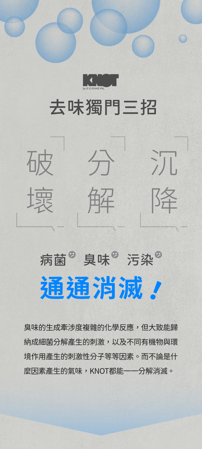 去味獨門三招：破壞、分解、沉降