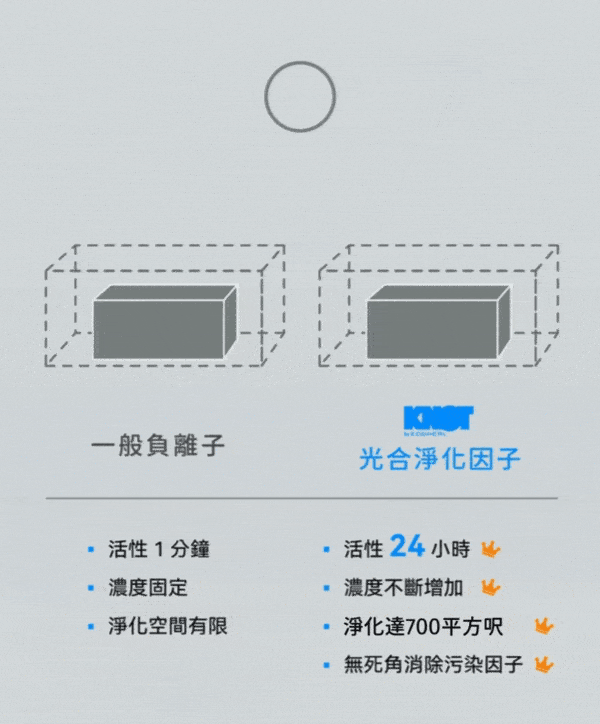 光合淨化因子，活性 24 小時
