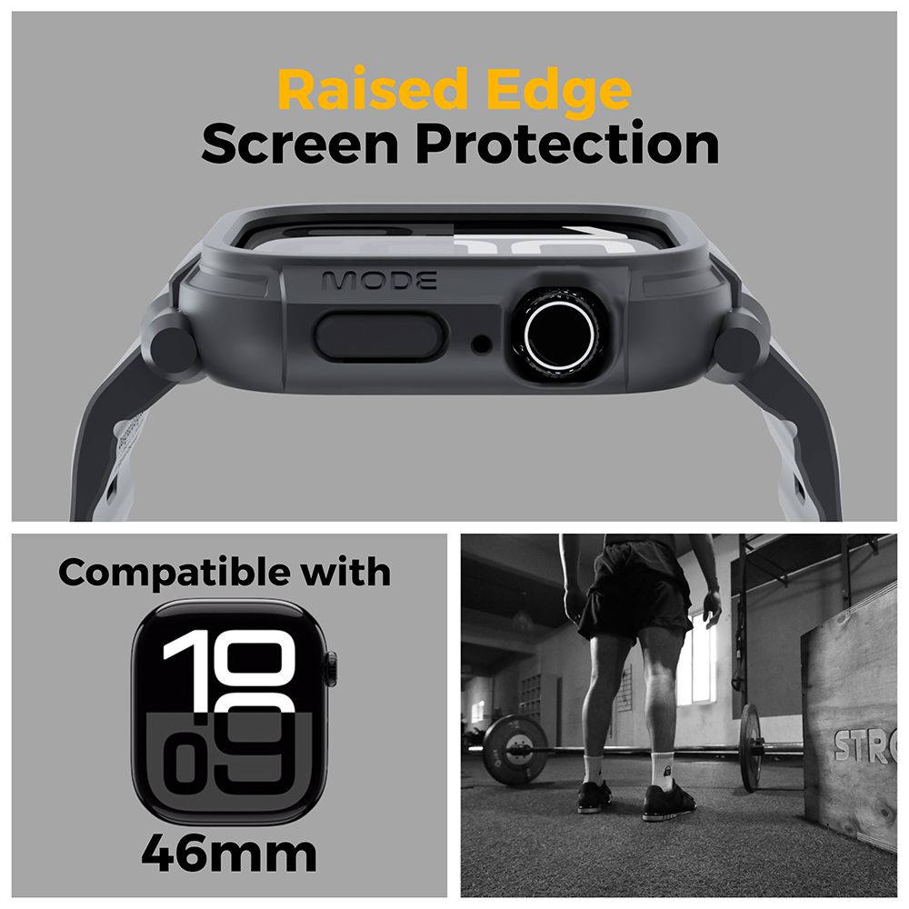 Raised EdgeScreen ProtectionMODECompatible with46mmSTR
