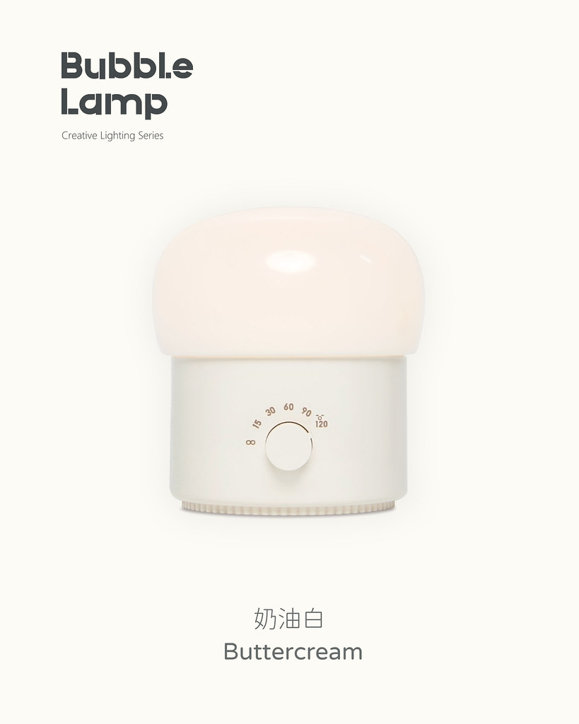 Bubble Night-質感泡泡調光定時夜燈/氛圍燈 | 生日禮物 交換禮物 - 燈具/燈飾 - 塑膠 白色