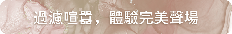 過濾喧囂，體驗完美聲場