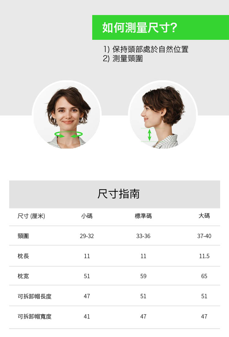 KAPTURE旅行頸枕尺碼