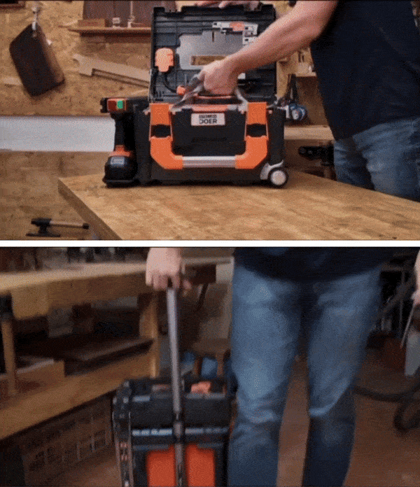 配伸縮拉桿＋背包收納｜室內室外皆適用