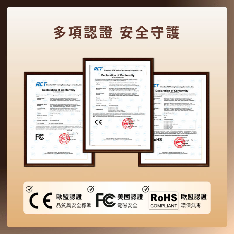 多項認證，安全守護