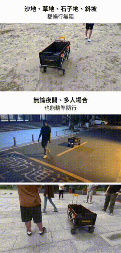 沙地、草地、石子地、斜坡 都暢行無阻