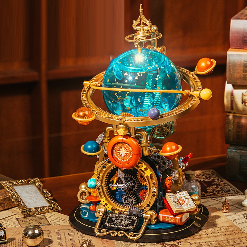 Feimibox 複古地球儀拼裝積木(品牌直送) - SearchingC