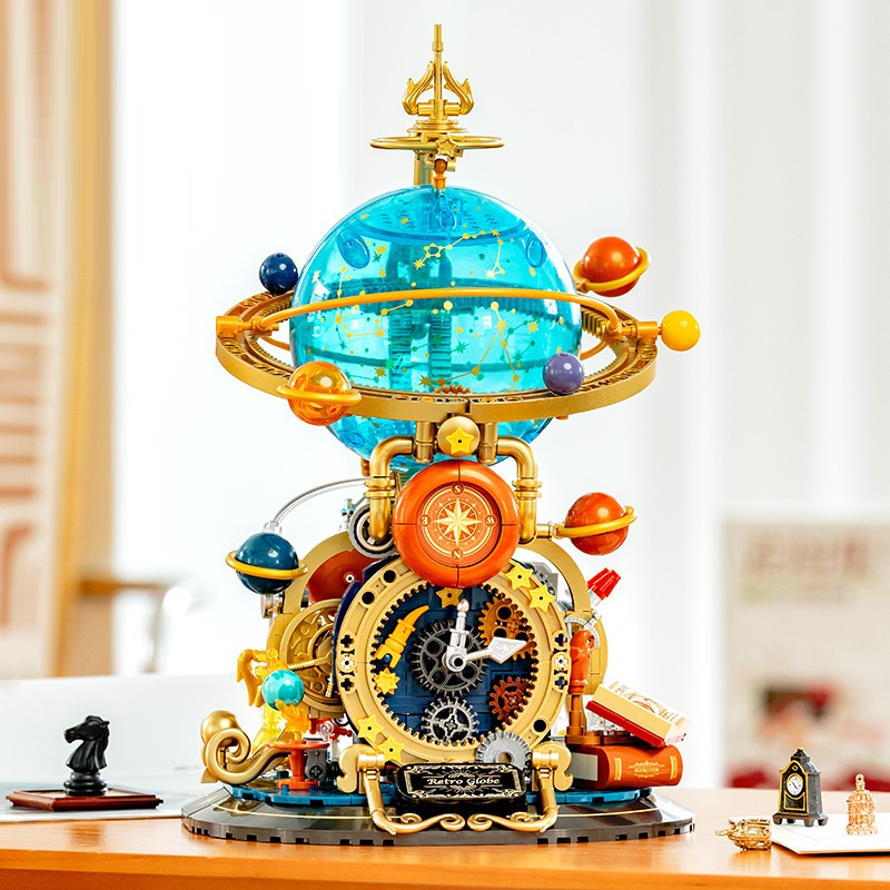 Feimibox 複古地球儀拼裝積木(品牌直送) - SearchingC