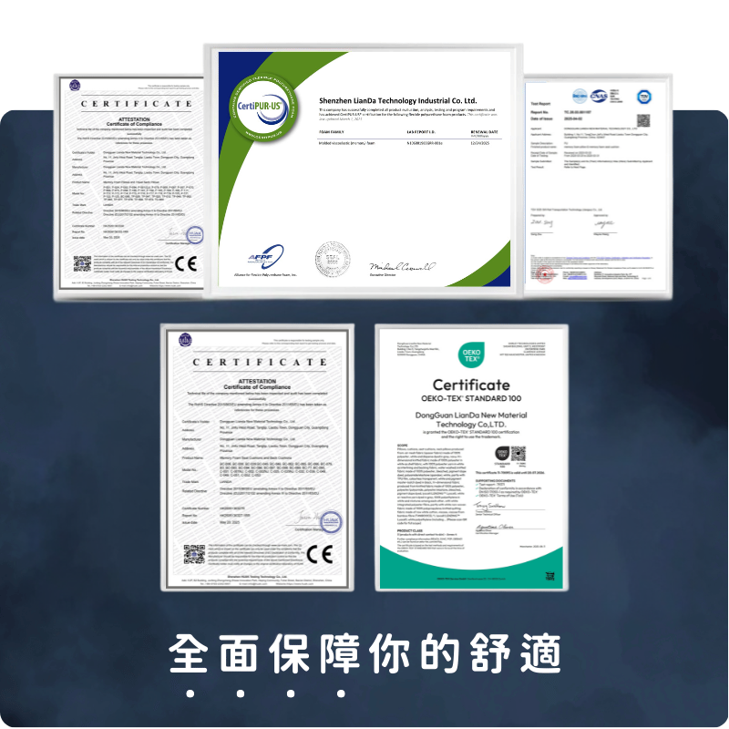 國際認證，全面保障你的舒適