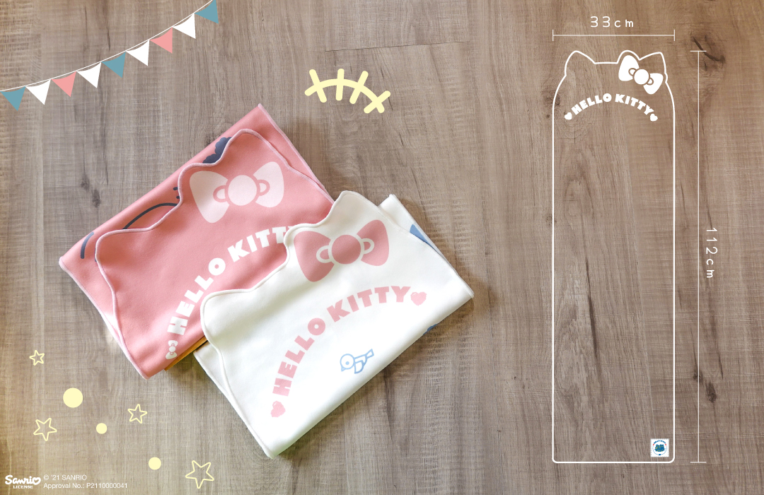 Hello Kitty 旅行/運動多用途快乾長巾｜尺寸表:33cmX112cm