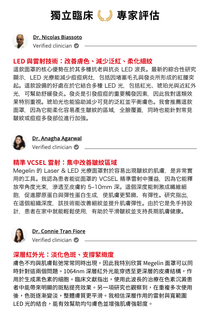 臨床專家僅在收到產品樣品後進行獨立測試