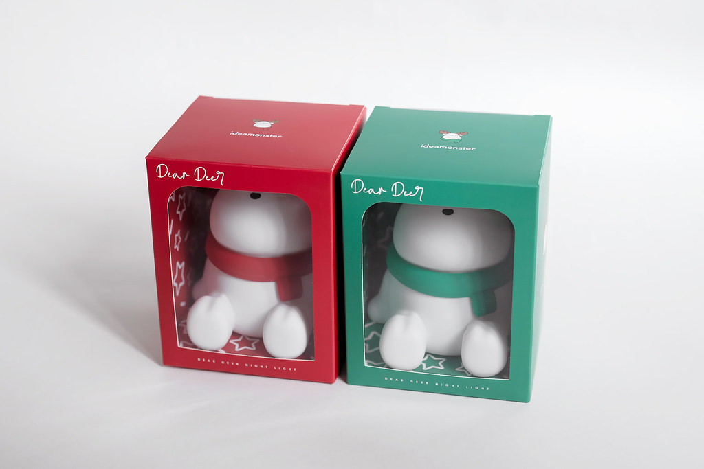 【免費升級聖誕包裝】聖誕魔法小鹿夜燈 | 交換禮物 生日禮物 - 燈具/燈飾 - 矽膠 白色