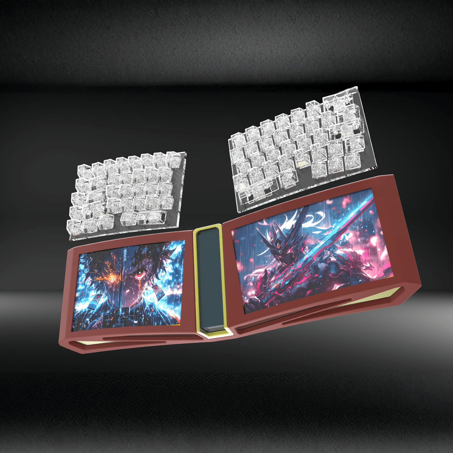 5-min-2 DS Pixel Pro 自定化雙 8 吋IPS 高解析螢幕顯示鍵盤|電競專用