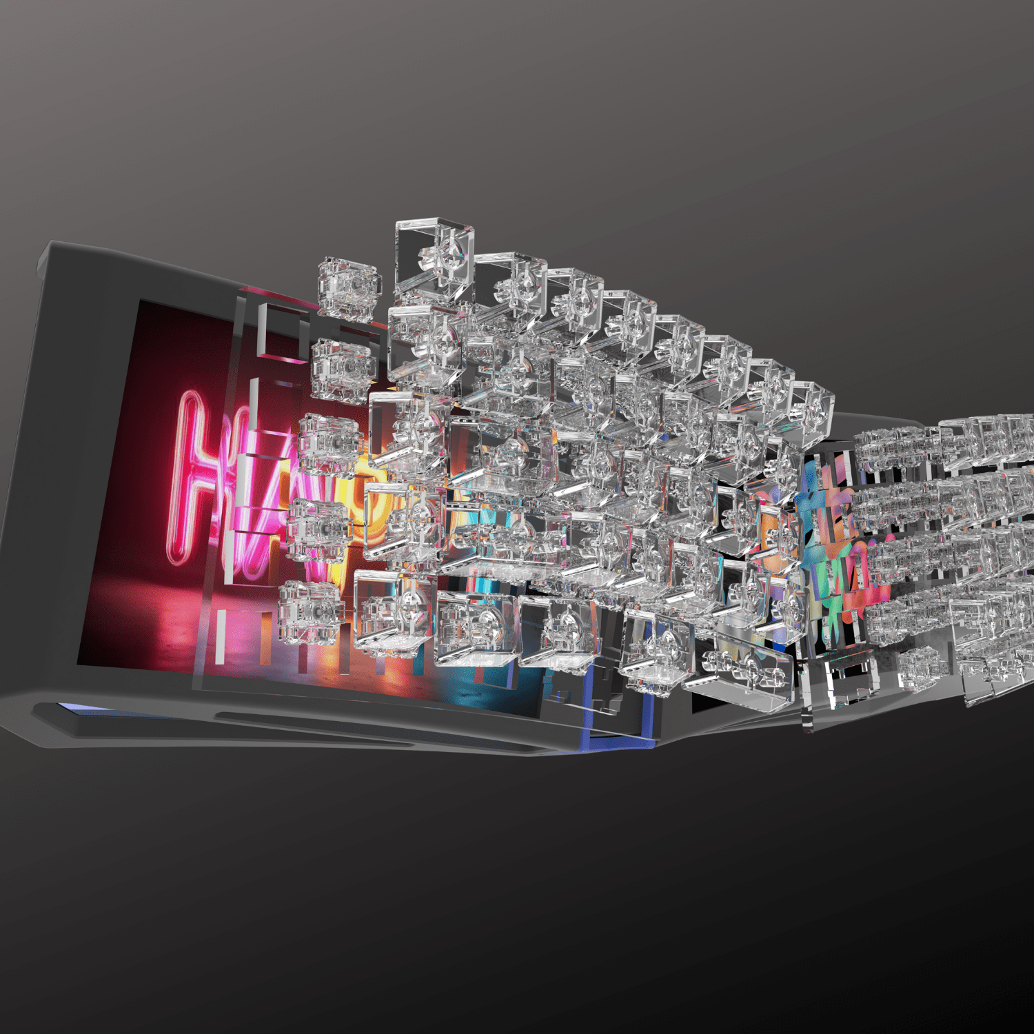 6-min-2 DS Pixel Pro 自定化雙 8 吋IPS 高解析螢幕顯示鍵盤|電競專用