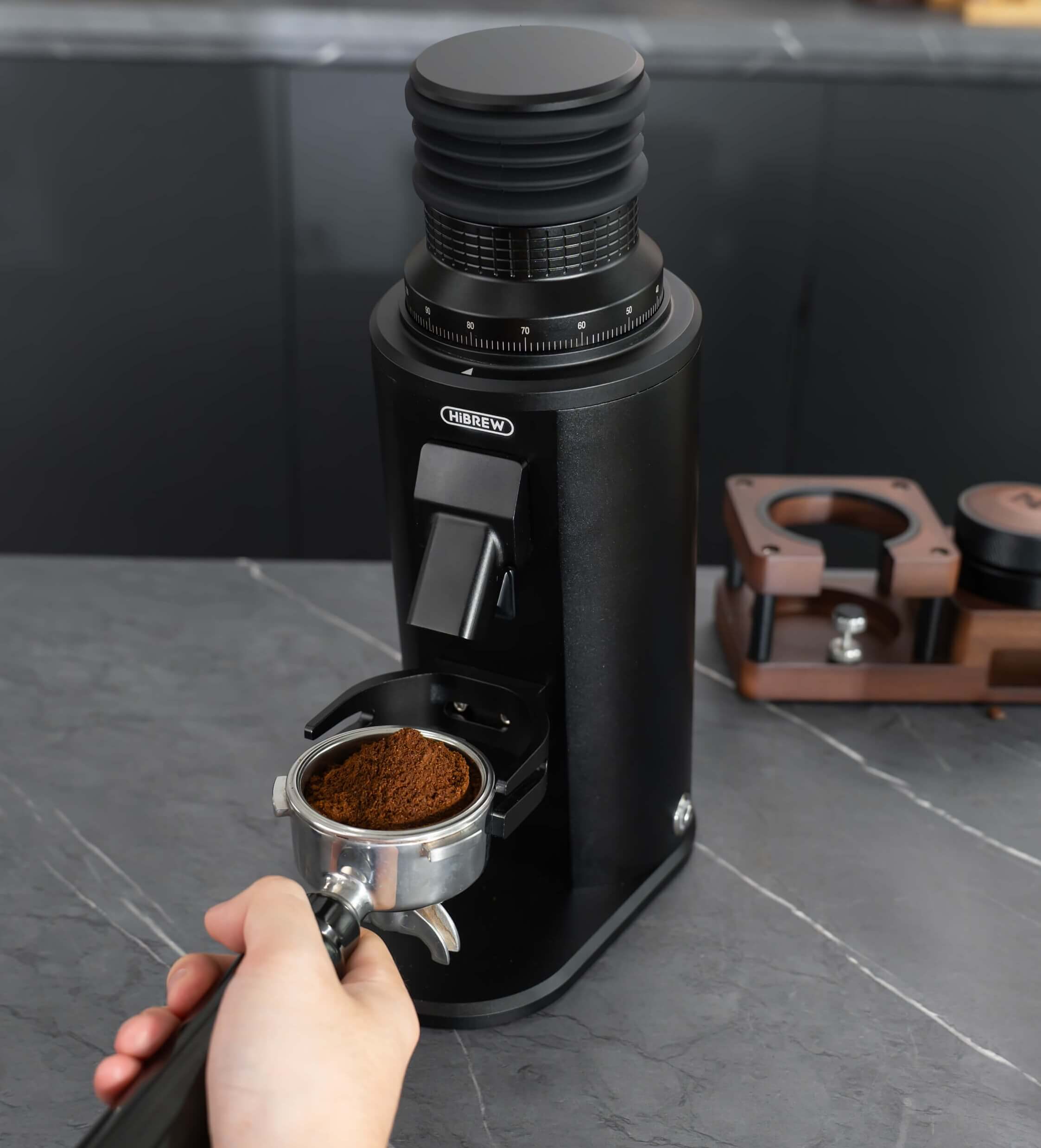 HiBREW G64Plus 全能高端咖啡電動磨豆機 | 150段無級研磨 x 64mm 平刀 - G64Plus