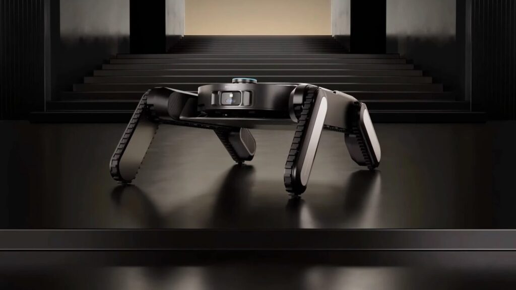 Dreame Cyber X 正在展示其履帶爬升功能