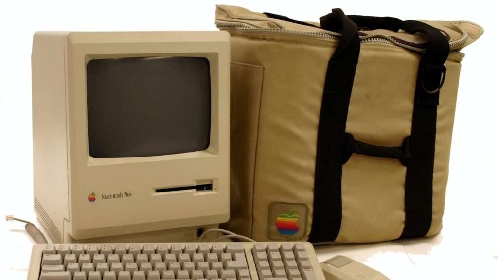 The original Apple Macintosh computer from 1984.