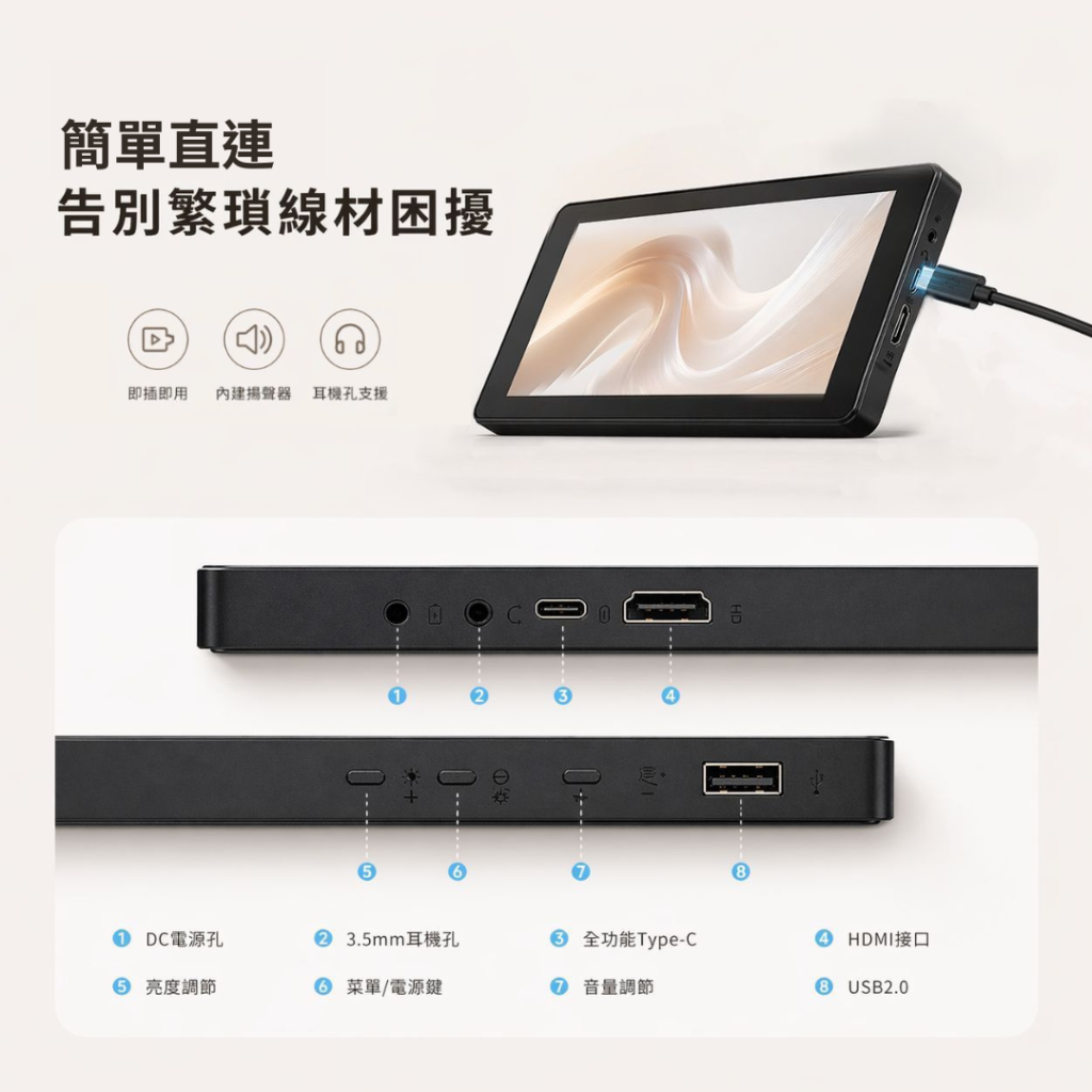 Lumora觸控專屬電腦屏 一線直連