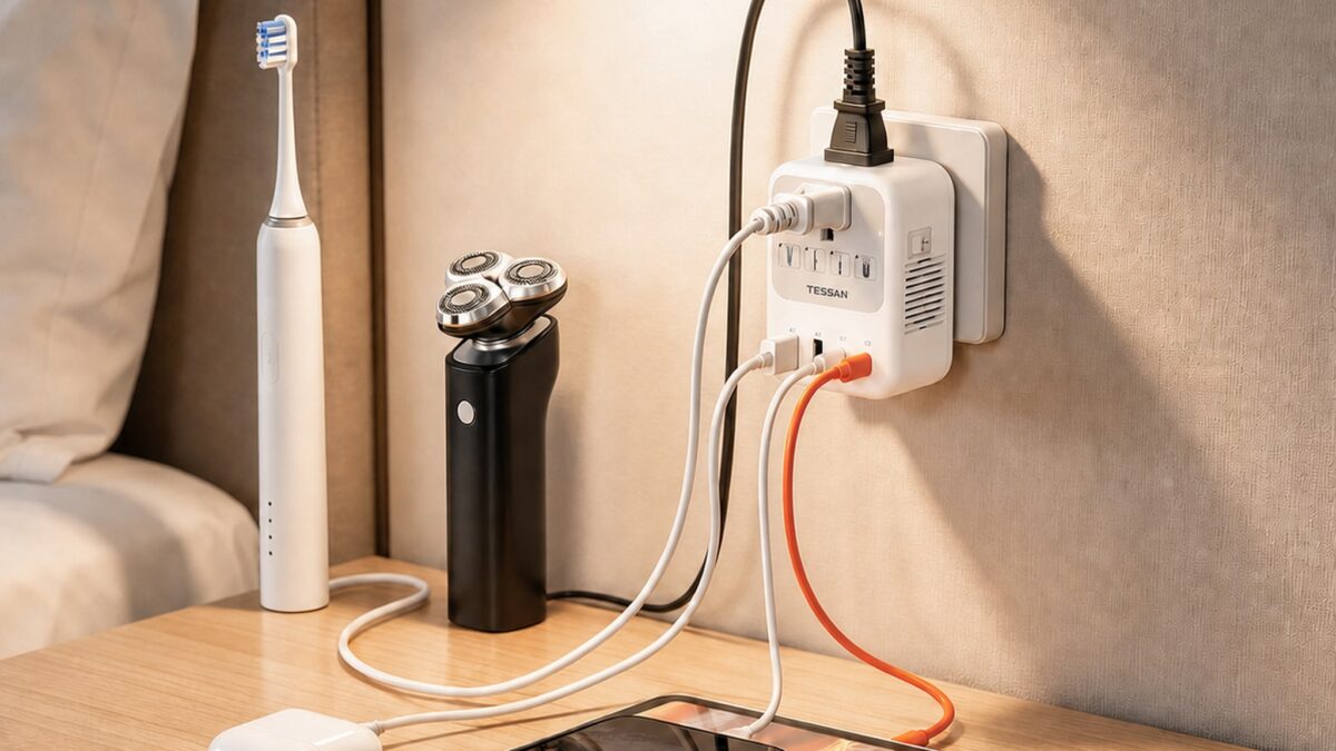 TESSAN 250W voltage converter travel adapter