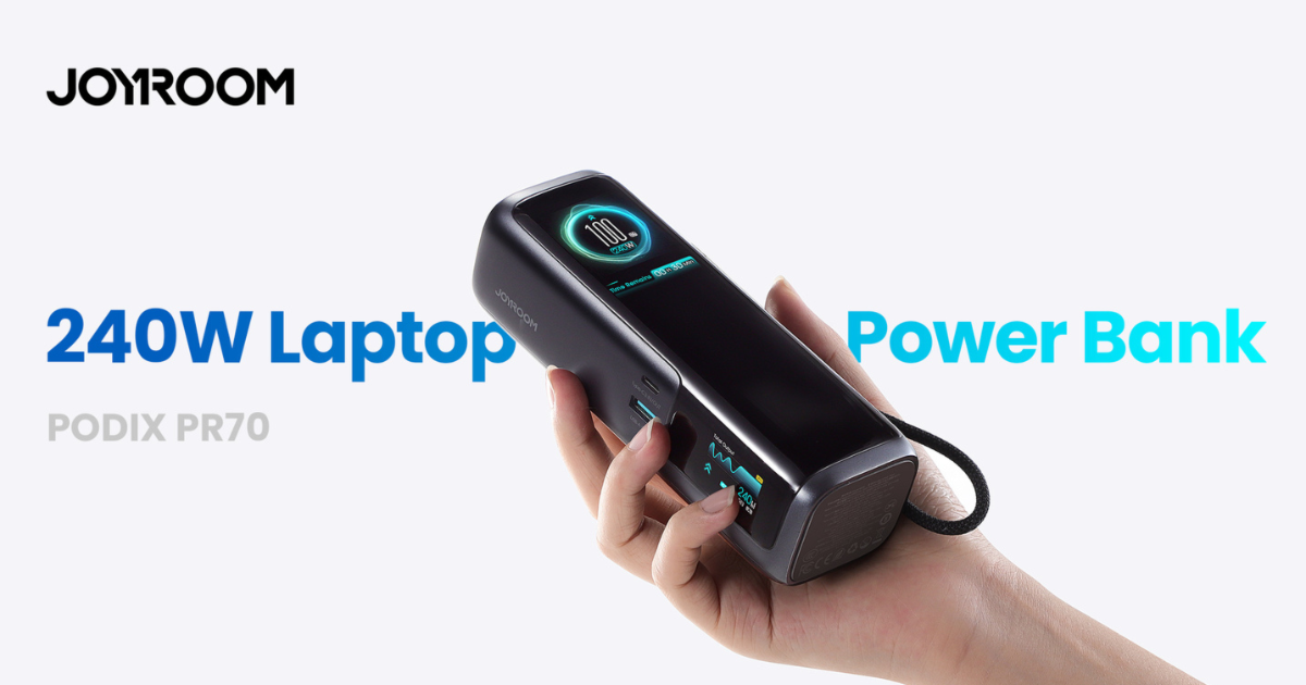 JOYROOM Podix PR70 240W Dual TFT Displays Power Bank