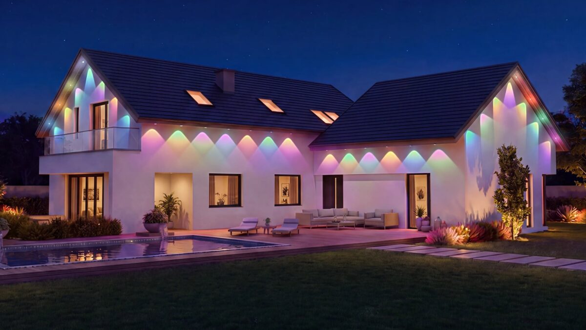 Govee Permanent Outdoor Lights 2 Pro 展示戶外燈飾效果